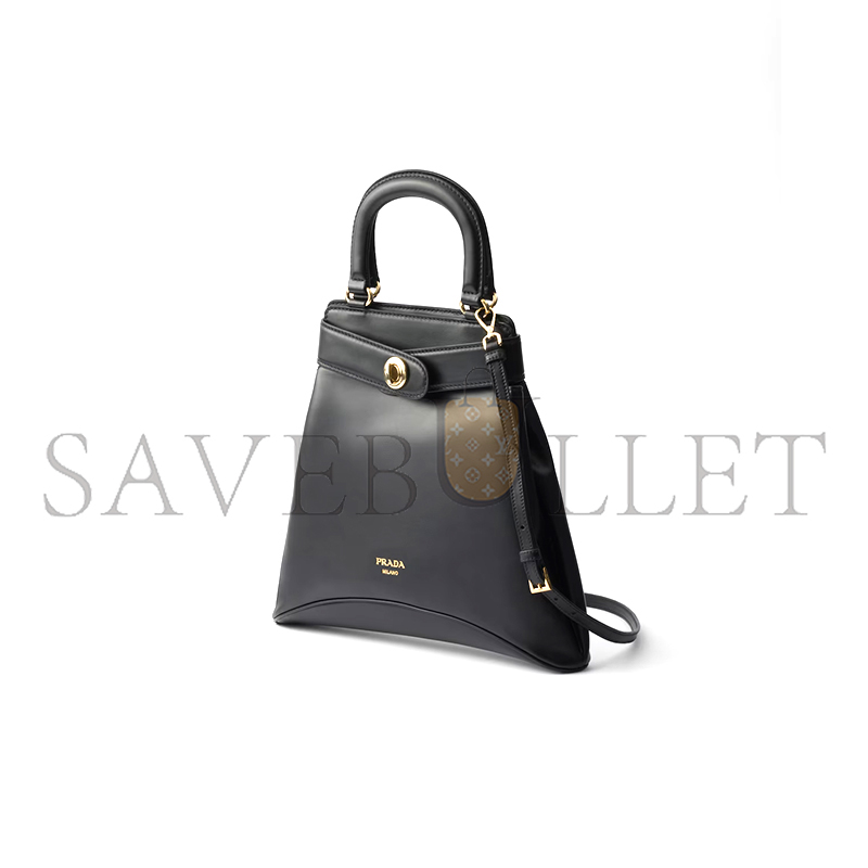 Pra*a Pra*a carey leather bag 1bg567 (31*30*6.5cm)